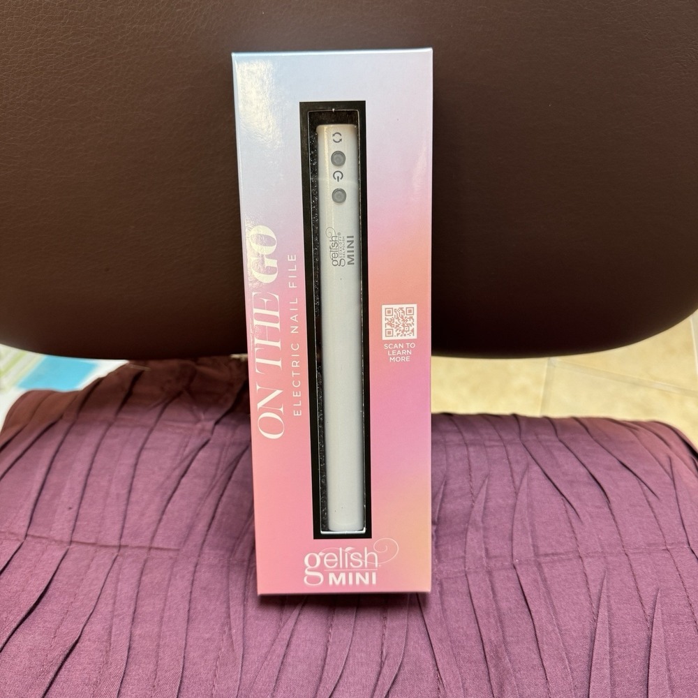 Gelish MINI Electric Nail File‎ - Portable Drill with 12 Bits & 6 Bands